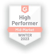 G2 - High Performer Mid-Market Winter 2023